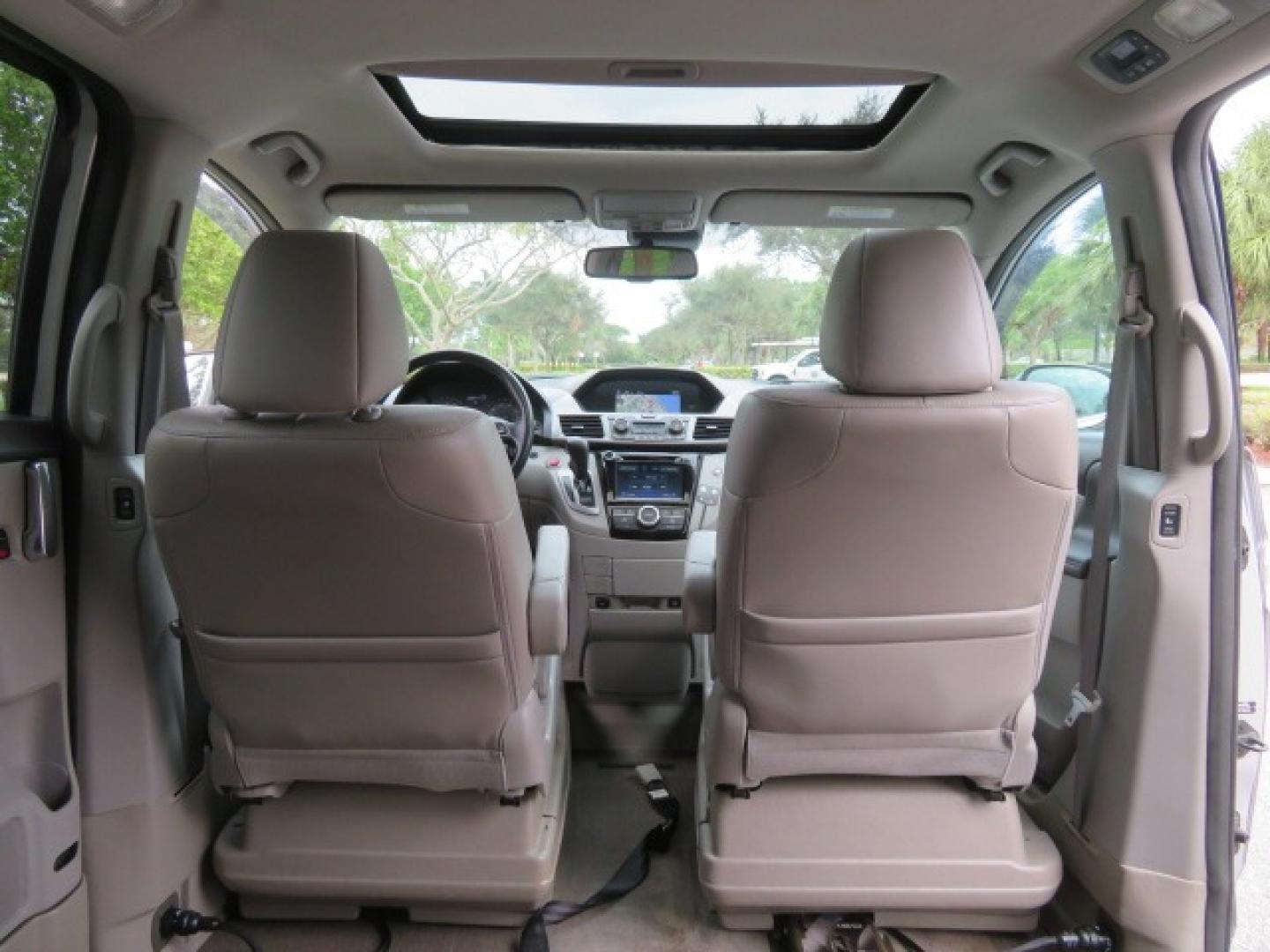 2014 Silver /GRAY Honda Odyssey EX-L (5FNRL5H68EB) with an 3.5L V6 SOHC 24V engine, 6-Speed Automatic transmission, located at 4301 Oak Circle #19, Boca Raton, FL, 33431, (954) 561-2499, 26.388861, -80.084038 - You are looking at Gorgeous Low Mileage 2014 Honda Odyssey EX-L Braunability Freedom Van Handicap Van Wheelchair Van Conversion Van with 25K Original Miles, Power Side Entry Ramp with Kneeling Van Function, Passenger Side Quick Lock System (same as ez lock), Quick Release Front Seats, Tie Down Syste - Photo#65